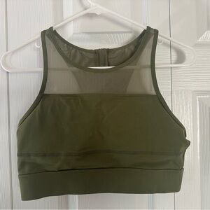 Zyia All Star Bra size L in olive green